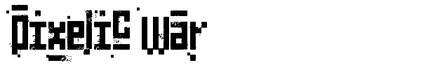 Pixelic War font preview